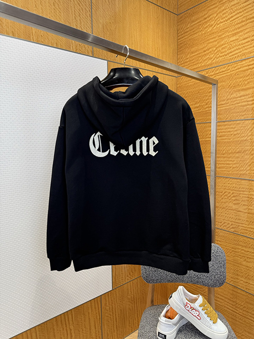 セリーヌブランドスーパーコピー CELINE 刺繍りジッパー付きフード付きスウェットシャツジャケット