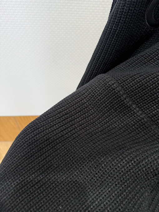 セリーヌ CELINE レザーアップリケ刺繍りウールパーカー