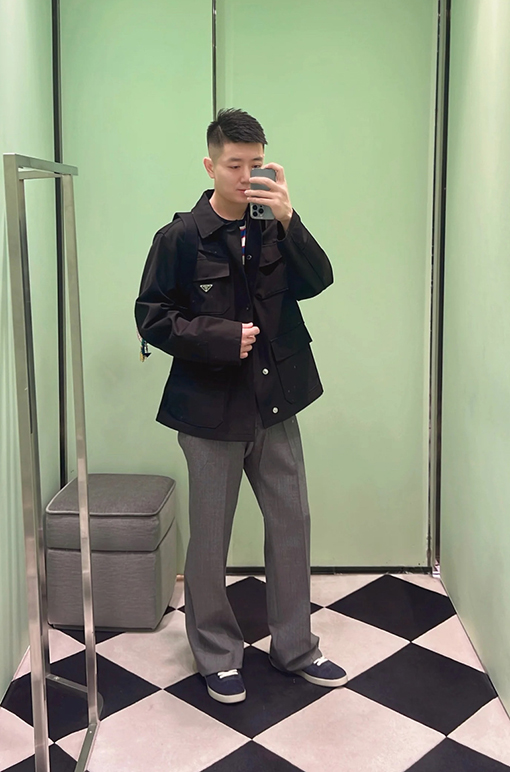 プラダ ポケット付きワークジャケット