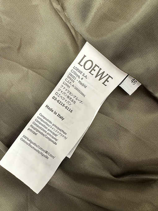 ロエベ 刺繍りベルトジャケット