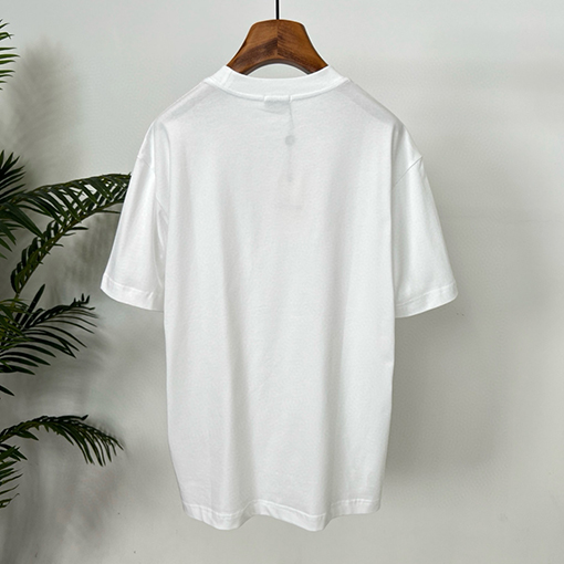 モンクレールコピー Moncler 新作フロッキーレタープリント入りピュアコットン半袖Tシャツ