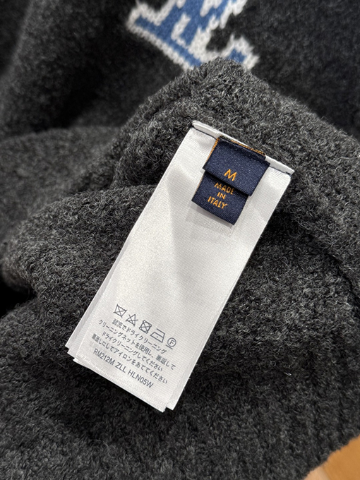 ルイヴィトンコピー LV 四つ葉のクローバー柄ニットクルーネックセーター