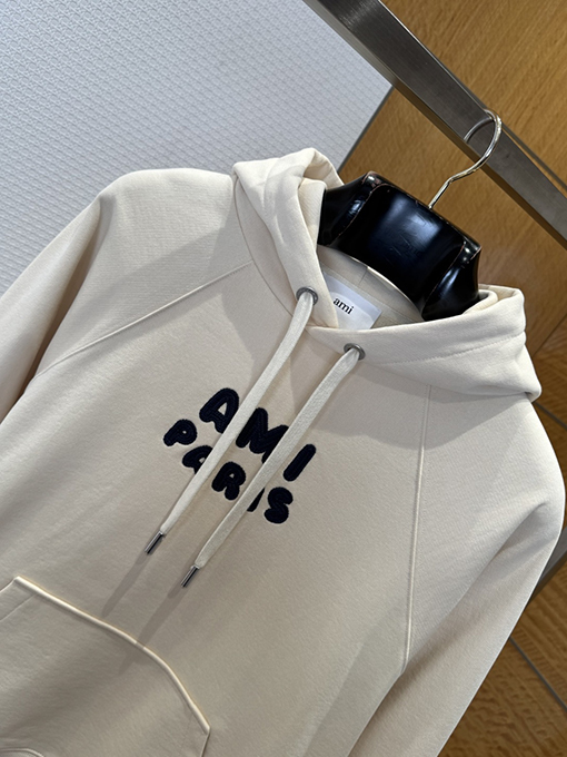 アミリコピー AMI PARIS 織り文字ロゴ入りパーカー