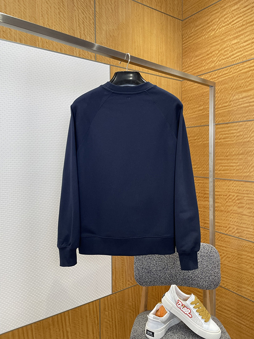 アミスーパーコピー 織り刺繍入りクルーネックのスウェットシャツ