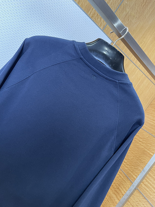アミスーパーコピー 織り刺繍入りクルーネックのスウェットシャツ