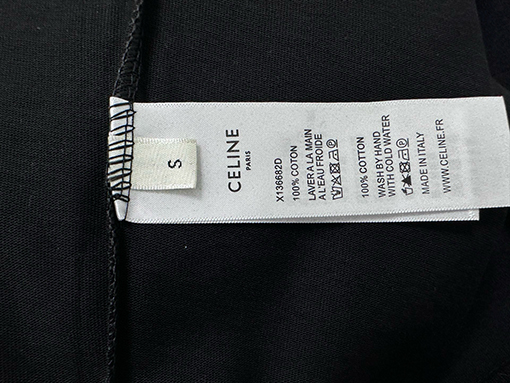 セリーヌ CELINE 文字ロゴプリント入りカップル半袖Tシャツ