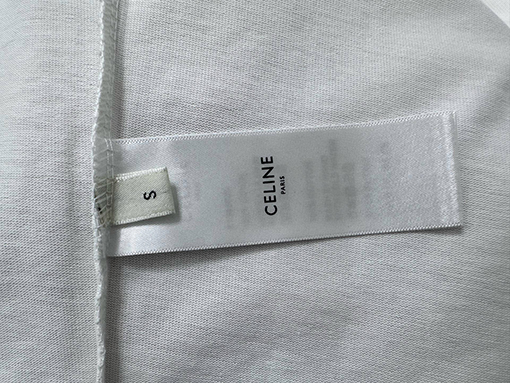 セリーヌスーパーコピー CELINE 文字ロゴプリントの半袖Tシャツ
