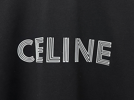 セリーヌスーパーコピー CELINE 文字ロゴプリントの半袖Tシャツ