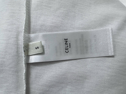 セリーヌ CELINE レターロゴ入りスタッズ付きカップル半袖Tシャツ