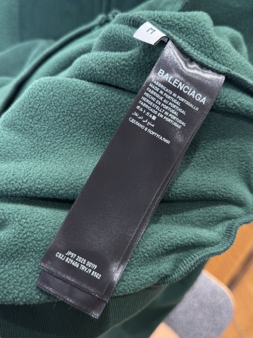 バレンシアガスーパーコピー BALENCIAGA 刺繍入りストライプ柄ジップアップジャケット