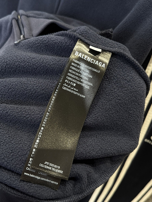 バレンシアガ BALENCIAGA 刺繍りトリムトラックスーツ