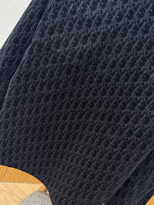 ディオールブランドスーパーコピー 全面プリントの襟付きシングルブレスト長袖シャツジャケット