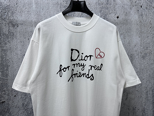 ディオールコピー レターロゴ入り半袖Tシャツ