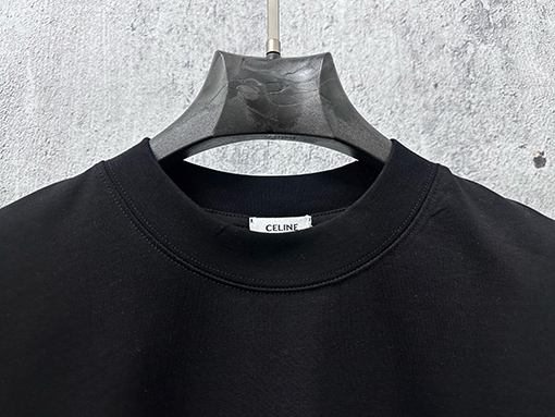 セリーヌ CELINE 文字ロゴフィルムプリントカップル半袖Tシャツ