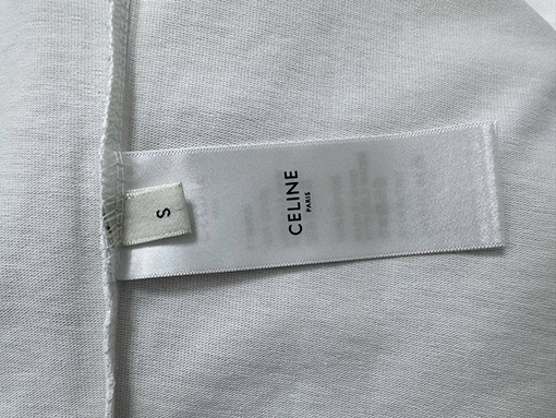 セリーヌ CELINE 文字ロゴフィルムプリントカップル半袖Tシャツ