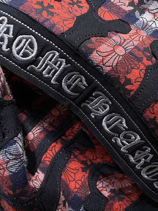 クロムハーツスーパーコピー 宝剣 ヘビーインダストリー 刺繍アップリケ 半袖Tシャツ