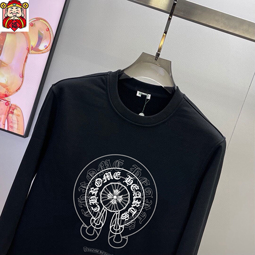 クロムハーツブランドコピー 最新のトレンドクルーネックのスウェットシャツとパンツのセット