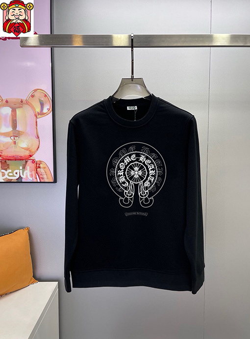 クロムハーツブランドコピー 最新のトレンドクルーネックのスウェットシャツとパンツのセット