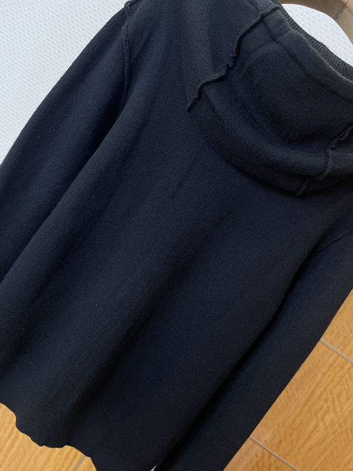 バーバリー 刺繍りドローストリング付きフード付きジップアップジャケット