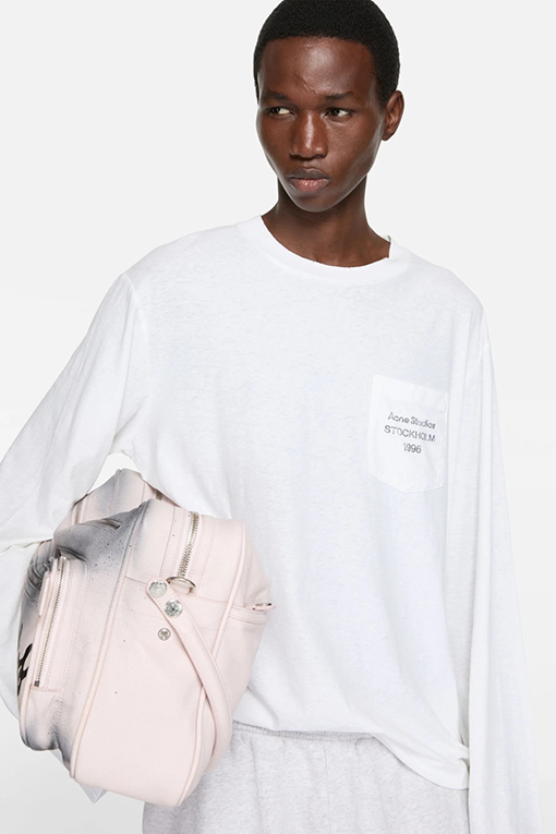 アクネストゥディオズブランドスーパーコピー Acne Studios 小さなポケットが付いたプリント柄の長袖シャツ