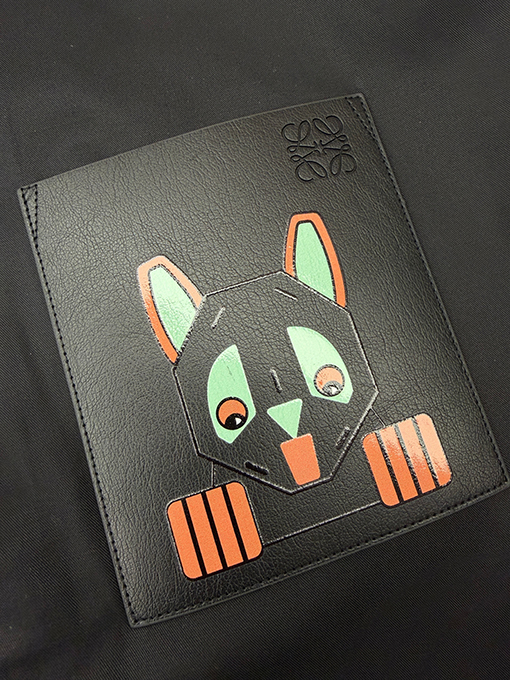 ロエベ レザーパッチポケットジャケット