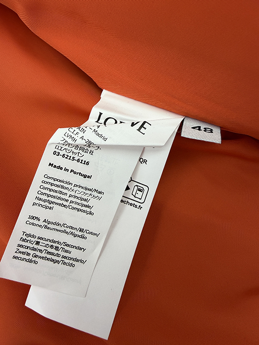 ロエベ レザーパッチポケットジャケット