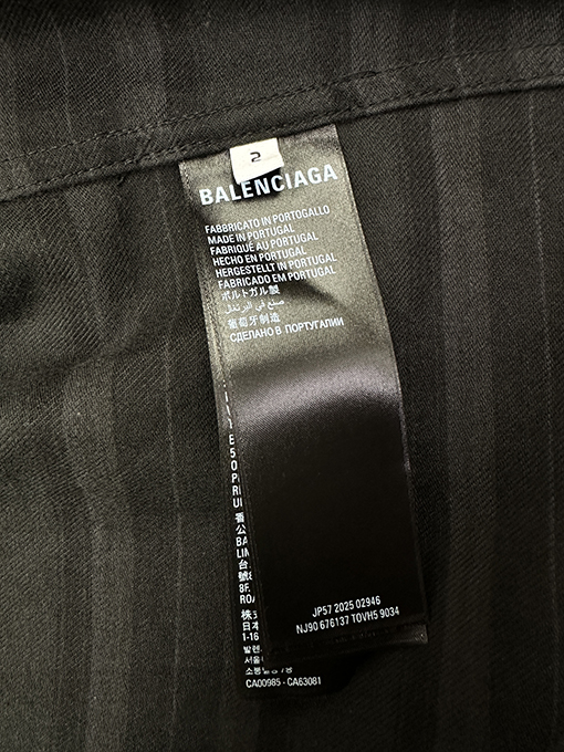 バレンシアガ BALENCIAGA ツーピースのチェック柄シャツ