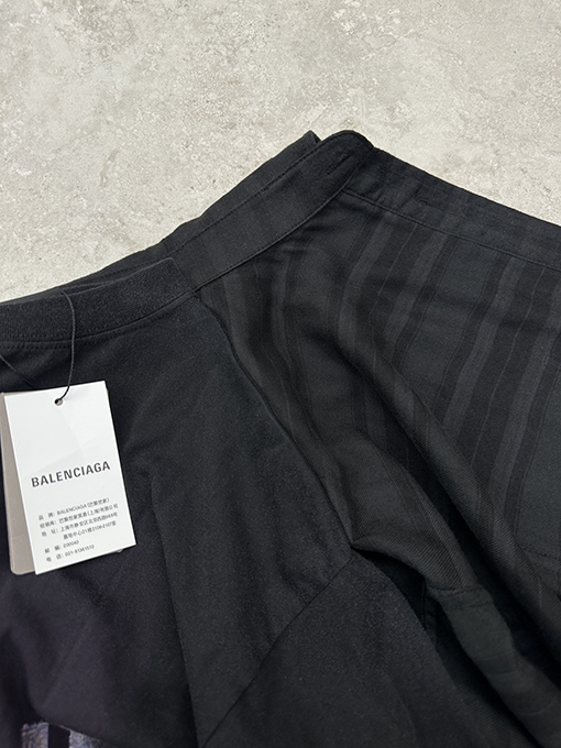 バレンシアガ BALENCIAGA ツーピースのチェック柄シャツ