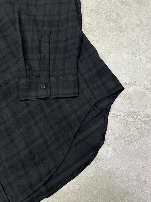 バレンシアガ BALENCIAGA ツーピースのチェック柄シャツ