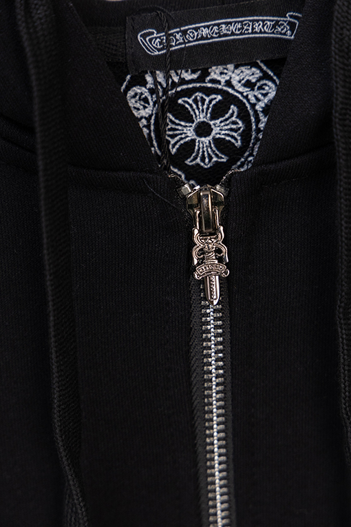 クロムハーツスーパーコピー コミックブックガールとのコラボレーション ジップアップ フード付き ドローストリングジャケット