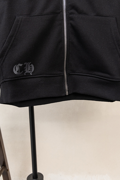 クロムハーツスーパーコピー コミックブックガールとのコラボレーション ジップアップ フード付き ドローストリングジャケット