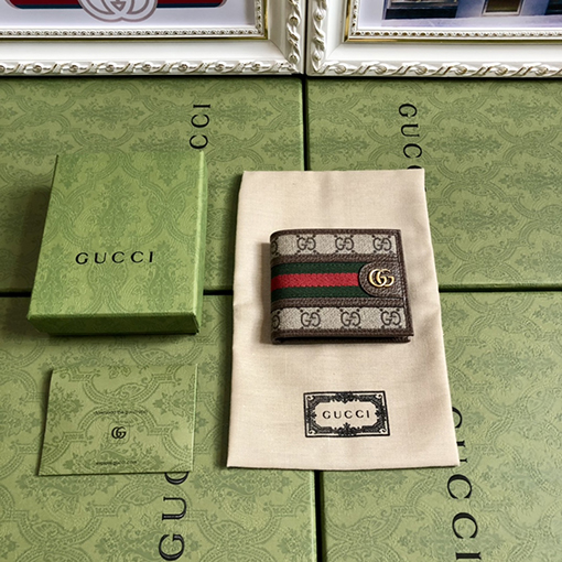 グッチ アプリコット色のPVCパッチワーク豚革ハンドバッグ