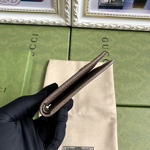 グッチ アプリコット色のPVCパッチワーク豚革ハンドバッグ