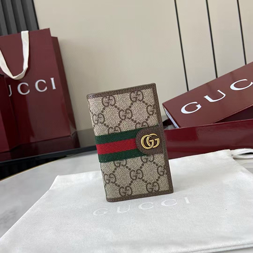 グッチ Ophidia GGモノグラム折りたたみ財布シリーズ