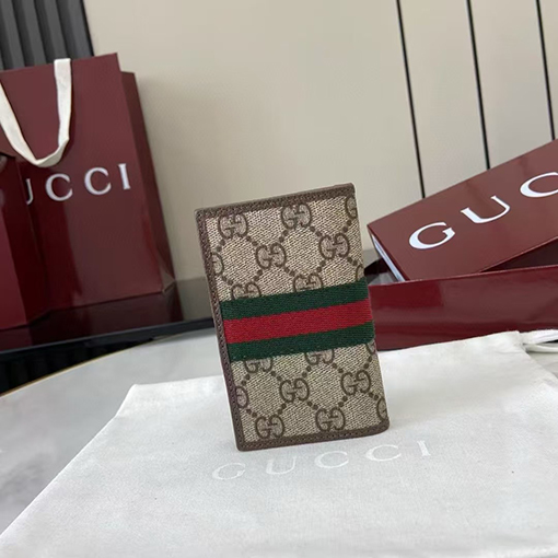 グッチ Ophidia GGモノグラム折りたたみ財布シリーズ