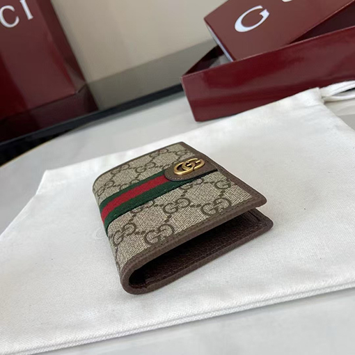 グッチ Ophidia GGモノグラム折りたたみ財布シリーズ