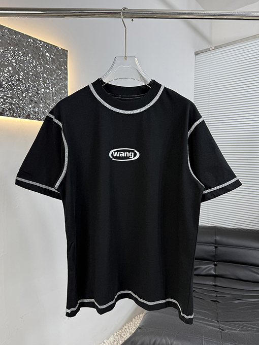 アレキサンダーワンスーパーコピー Alexander wang カラーブロックステッチの半袖Tシャツ