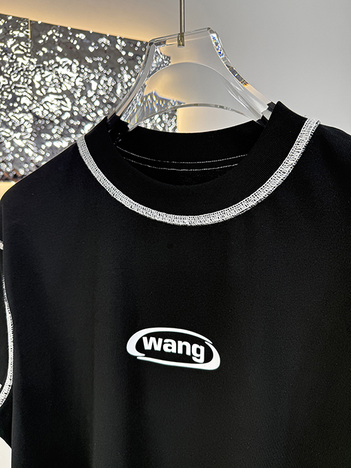 アレキサンダーワンスーパーコピー Alexander wang カラーブロックステッチの半袖Tシャツ