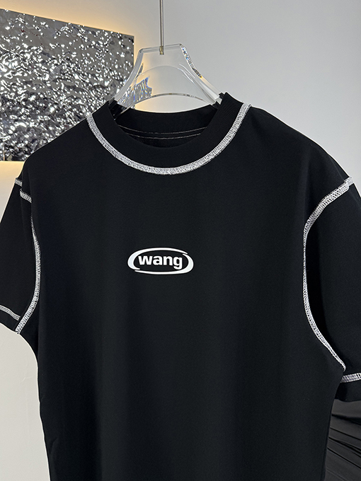 アレキサンダーワンスーパーコピー Alexander wang カラーブロックステッチの半袖Tシャツ