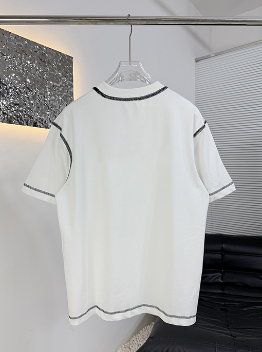 アレキサンダーワン Alexander wang 新モデルカラーブロックステッチの半袖Tシャツ