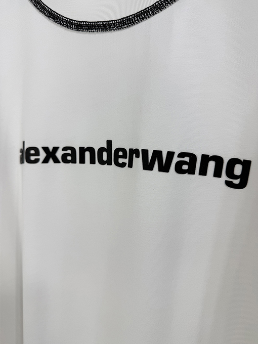 アレキサンダーワン Alexander wang 新モデルカラーブロックステッチの半袖Tシャツ