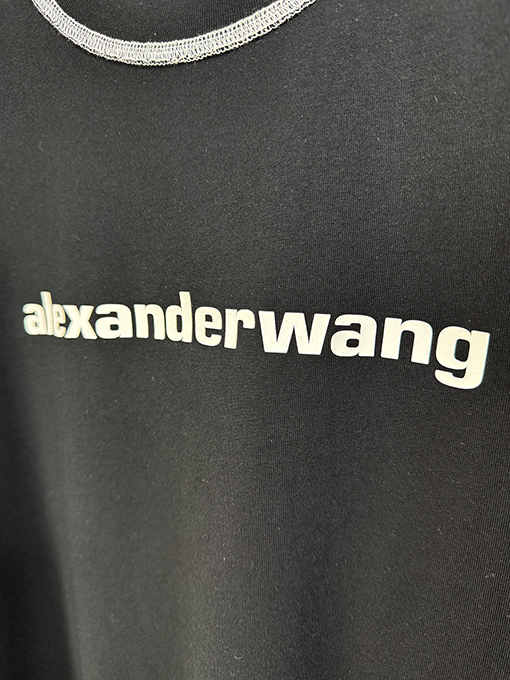 アレキサンダーワン Alexander wang 新モデルカラーブロックステッチの半袖Tシャツ