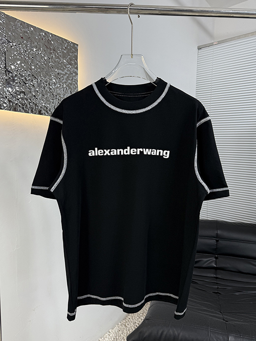 アレキサンダーワン Alexander wang 新モデルカラーブロックステッチの半袖Tシャツ