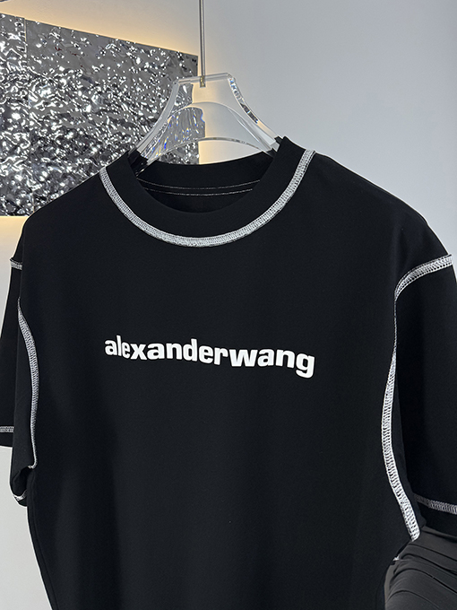 アレキサンダーワン Alexander wang 新モデルカラーブロックステッチの半袖Tシャツ
