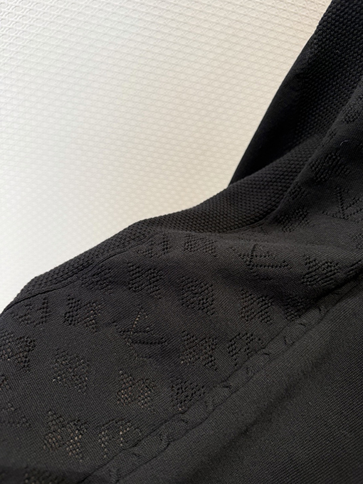 ルイヴィトン ジャカードパッチワーククルーネックニットセーター