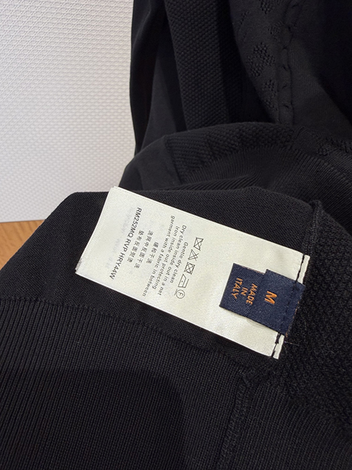 ルイヴィトン ジャカードパッチワーククルーネックニットセーター