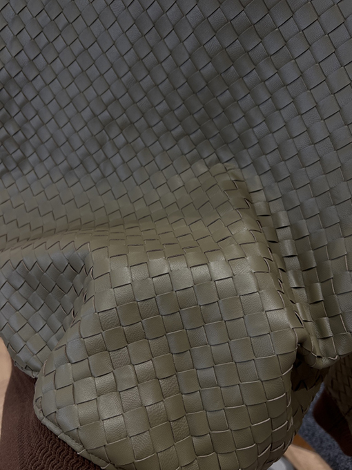 ボッテガヴェネタ 織りパッチワークレザージャケット