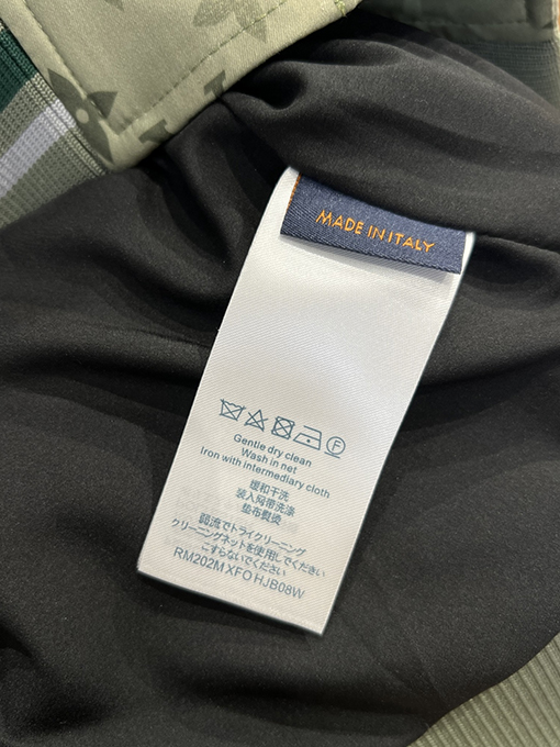 ルイヴィトン グラデーションモノグラム柄のベースボールジャケット