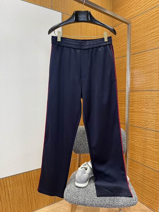 グッチコピー 刺繍りカラーブロックカジュアルパンツ