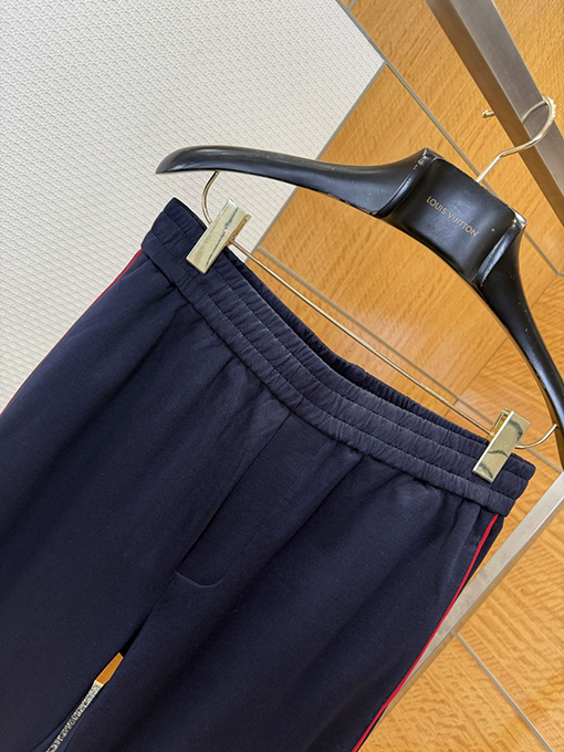 グッチコピー 刺繍りカラーブロックカジュアルパンツ